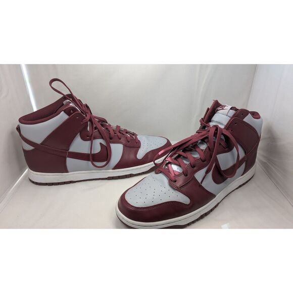 Nike Dunk High Beetroot Cool Grey - EUC - Size 15 - Picture 4 of 5